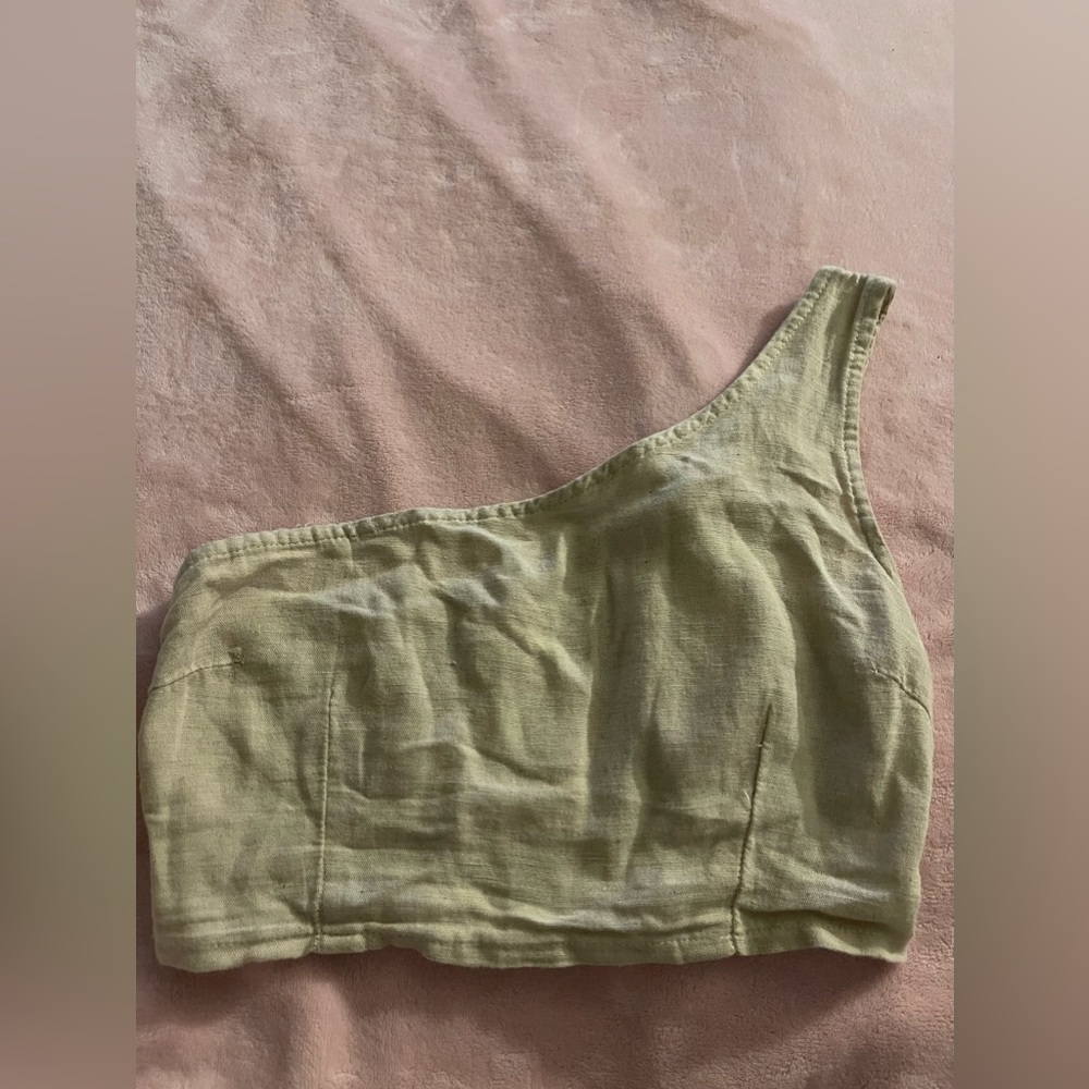 tan crop top
